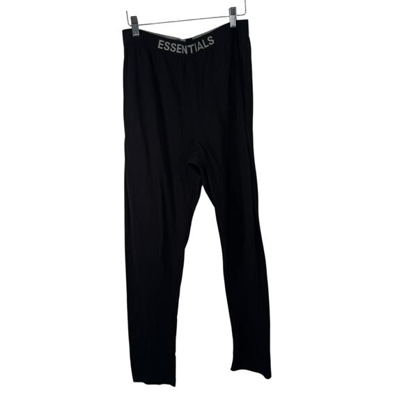 Essentials Fear of God Black Lounge Pants Stretch Comfort Travel Mens Medium - Picture 1 of 6